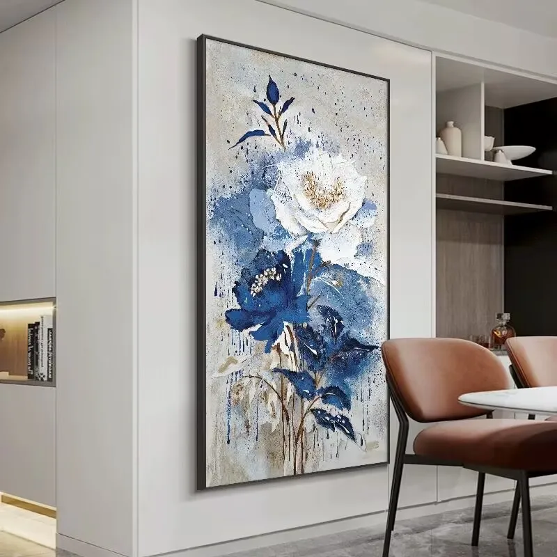Light Luxury Blue Flowers Abstract Texture Oil Painting on Canvas,100% Handmade,Modern Artwork,Mural for Living Room,Hotel Decor
Light Luxury Blue Flowers Abstract Texture Oil Painting on Canvas,100% Handmade,Modern Artwork,Mural for Living Room,Hotel Decor