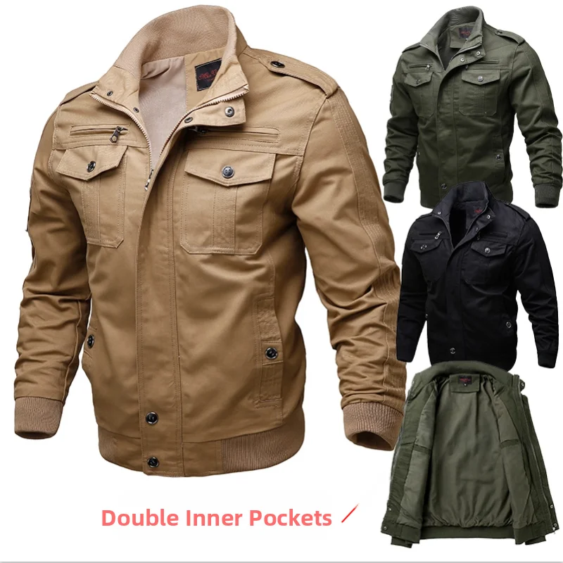 Повседневная хлопковая мужская куртка с воротником-стойкой, осень 2220, рабочая одежда с талией, износостойкий топ с двойной внутренней частью
Повседневная хлопковая мужская куртка с воротником-стойкой, осень 2220, рабочая одежда с талией, износостойкий топ с двойной внутренней частью