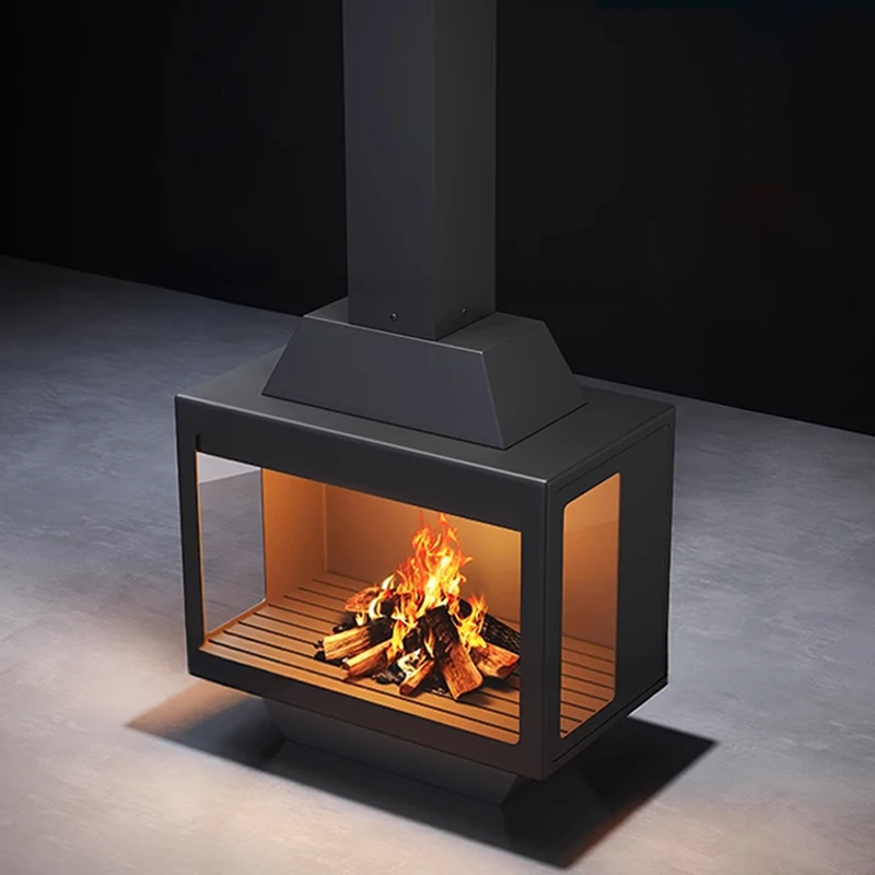 【Hot】Modern Design Square Steel Hanging Fireplace High Efficiency Heating and Decoration Dual-Use for Hotel Lobby Villa Three-Vi
【Hot】Modern Design Square Steel Hanging Fireplace High Efficiency Heating and Decoration Dual-Use for Hotel Lobby Villa Three-Vi
