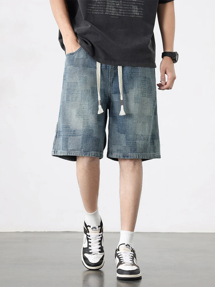 Мужские летние тонкие свободные повседневные брюки-капри в американском уличном стиле, прямые, из смесового хлопка, для активного отдыха
Мужские летние тонкие свободные повседневные брюки-капри в американском уличном стиле, прямые, из смесового хлопка, для активного отдыха