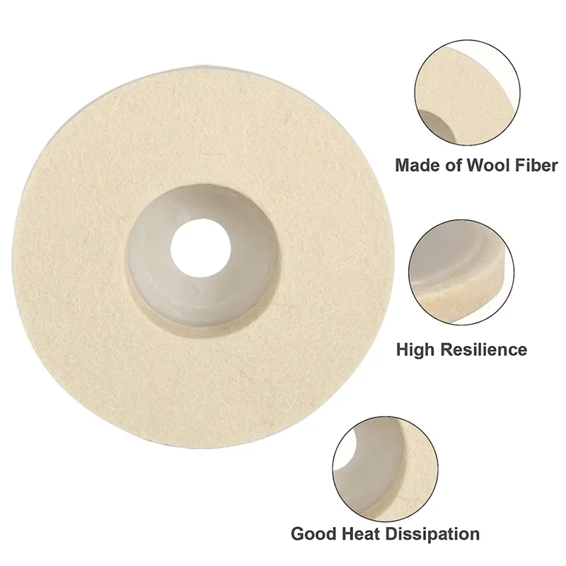 AT29-Pack Of 8 Angle Grinder Wool Buffing Disc, 100Mm Wool Buffing Polishing Disc Pad, Felt Polishing Pads Sanding Wheel Disc Ki
AT29-Pack Of 8 Angle Grinder Wool Buffing Disc, 100Mm Wool Buffing Polishing Disc Pad, Felt Polishing Pads Sanding Wheel Disc Ki