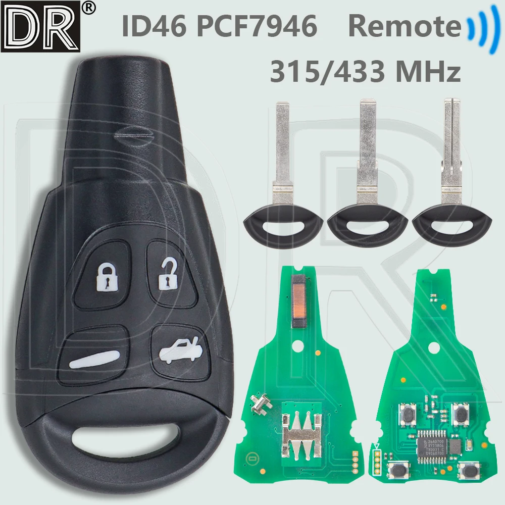 DR LTQSAAM433TX 315/433 МГц ID46 PCF7946Cчип 4-кнопочный автомобильный дистанционный ключ для SAAB 9-3 93 9-5 95
DR LTQSAAM433TX 315/433 МГц ID46 PCF7946Cчип 4-кнопочный автомобильный дистанционный ключ для SAAB 9-3 93 9-5 95