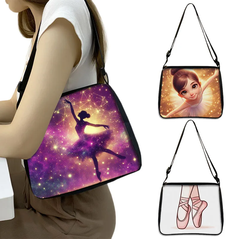 Cute Ballet Dancing Print Crossbody Bag Ballet Dancer Women Handbag Girls Shoulder Bags Messenger Bag Storage Bags Phone Holder
Cute Ballet Dancing Print Crossbody Bag Ballet Dancer Women Handbag Girls Shoulder Bags Messenger Bag Storage Bags Phone Holder