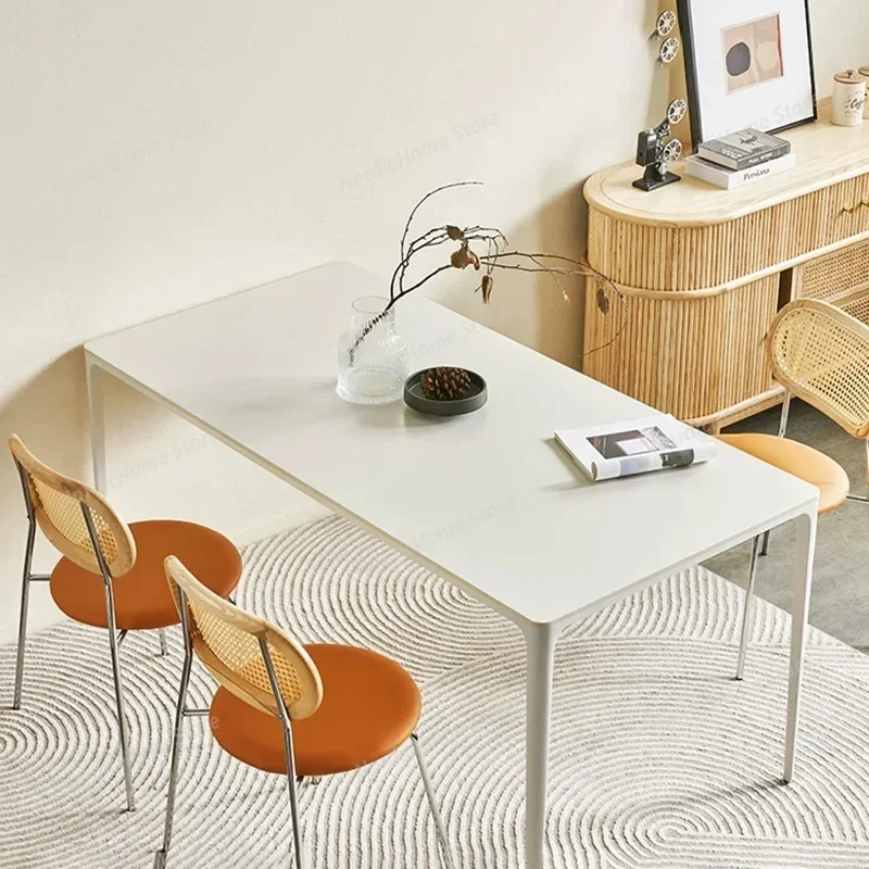 White Slate Dining Table Minimalist White Table Small Household Apartment Modern Minimalist Mesa Comedor Apartment Furniture
White Slate Dining Table Minimalist White Table Small Household Apartment Modern Minimalist Mesa Comedor Apartment Furniture
