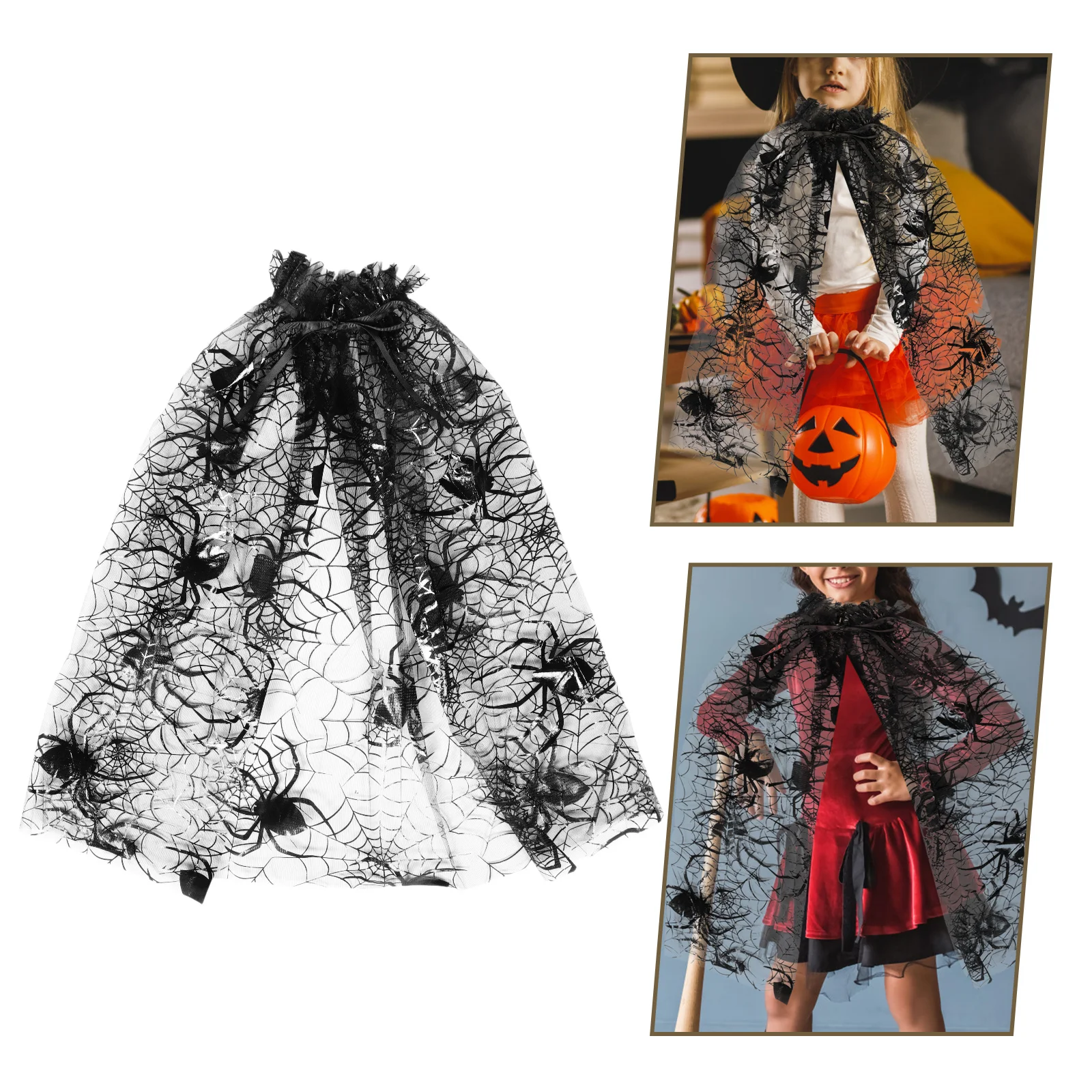 Halloween Cloak Girl Polyester Spiderweb Spider Cape Halloween Party Cosplay Costume Cloak Spider Cape Costume
Halloween Cloak Girl Polyester Spiderweb Spider Cape Halloween Party Cosplay Costume Cloak Spider Cape Costume