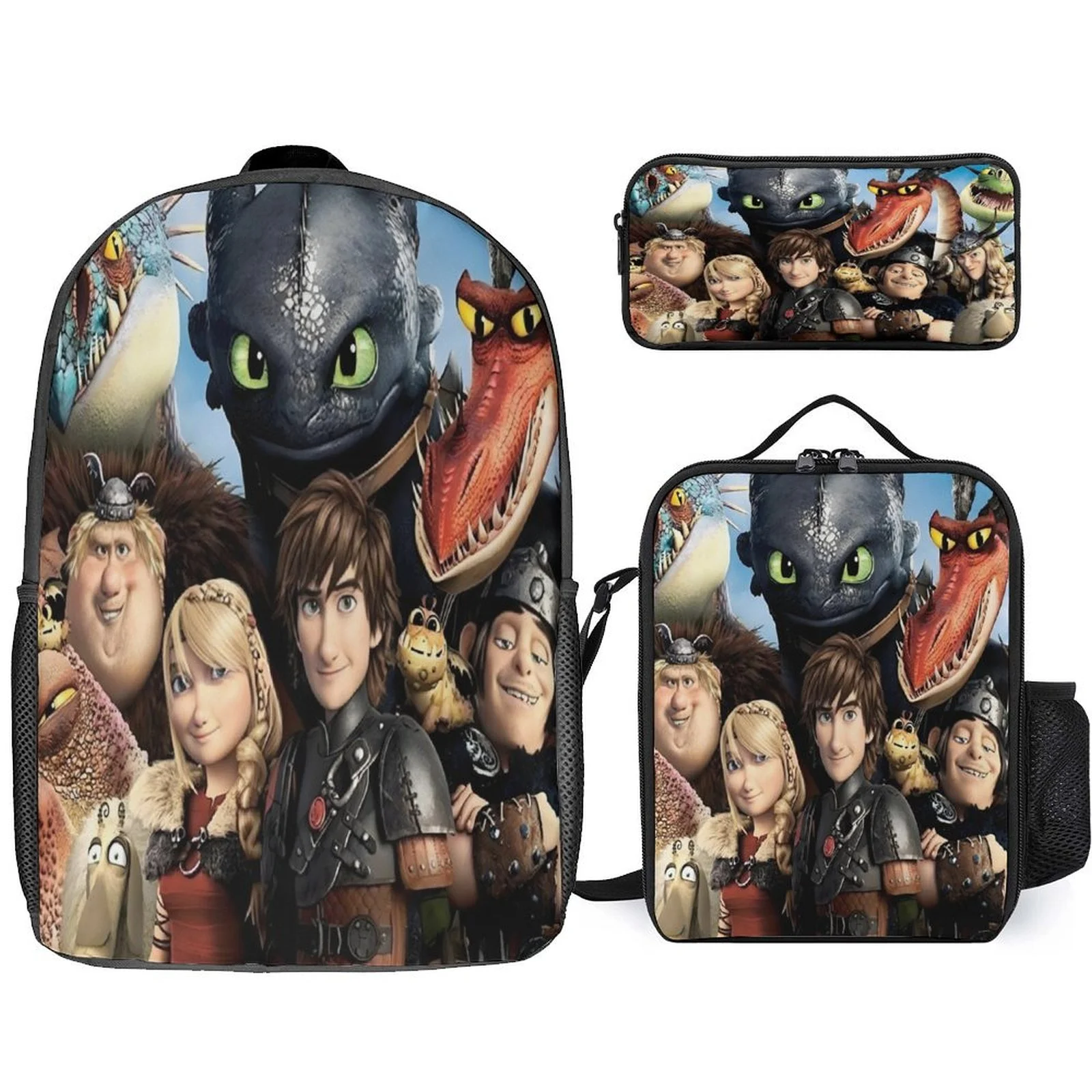 HOT Boy Girl How To Train Your Dragon Large Backpack with Waterproof Shoulder Bag Pencil Box 3 in 1 Rucksack Set for Unisex Kid
HOT Boy Girl How To Train Your Dragon Large Backpack with Waterproof Shoulder Bag Pencil Box 3 in 1 Rucksack Set for Unisex Kid