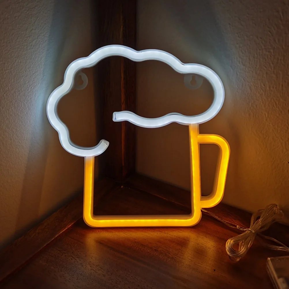 LED Neon Decorative Wall Signs Bar Neon Sign Plastic Beer Lamp for Pub Night Bar Use Mug Modeling Small Night Light
LED Neon Decorative Wall Signs Bar Neon Sign Plastic Beer Lamp for Pub Night Bar Use Mug Modeling Small Night Light