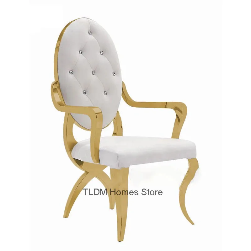 Stainless Steel Dining Chairs Modern home Furniture Simple Backrest Armchair for Kitchen Creative Casual Dining Room Chairs Z
Stainless Steel Dining Chairs Modern home Furniture Simple Backrest Armchair for Kitchen Creative Casual Dining Room Chairs Z