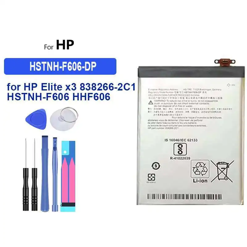 Hstnh-F606-DP Long Lasting Tablet Phone Battery For HP Elite x3 838266-2C1 Hstnh-F606 HHF606 Phablet Safe 4050mAh
Hstnh-F606-DP Long Lasting Tablet Phone Battery For HP Elite x3 838266-2C1 Hstnh-F606 HHF606 Phablet Safe 4050mAh