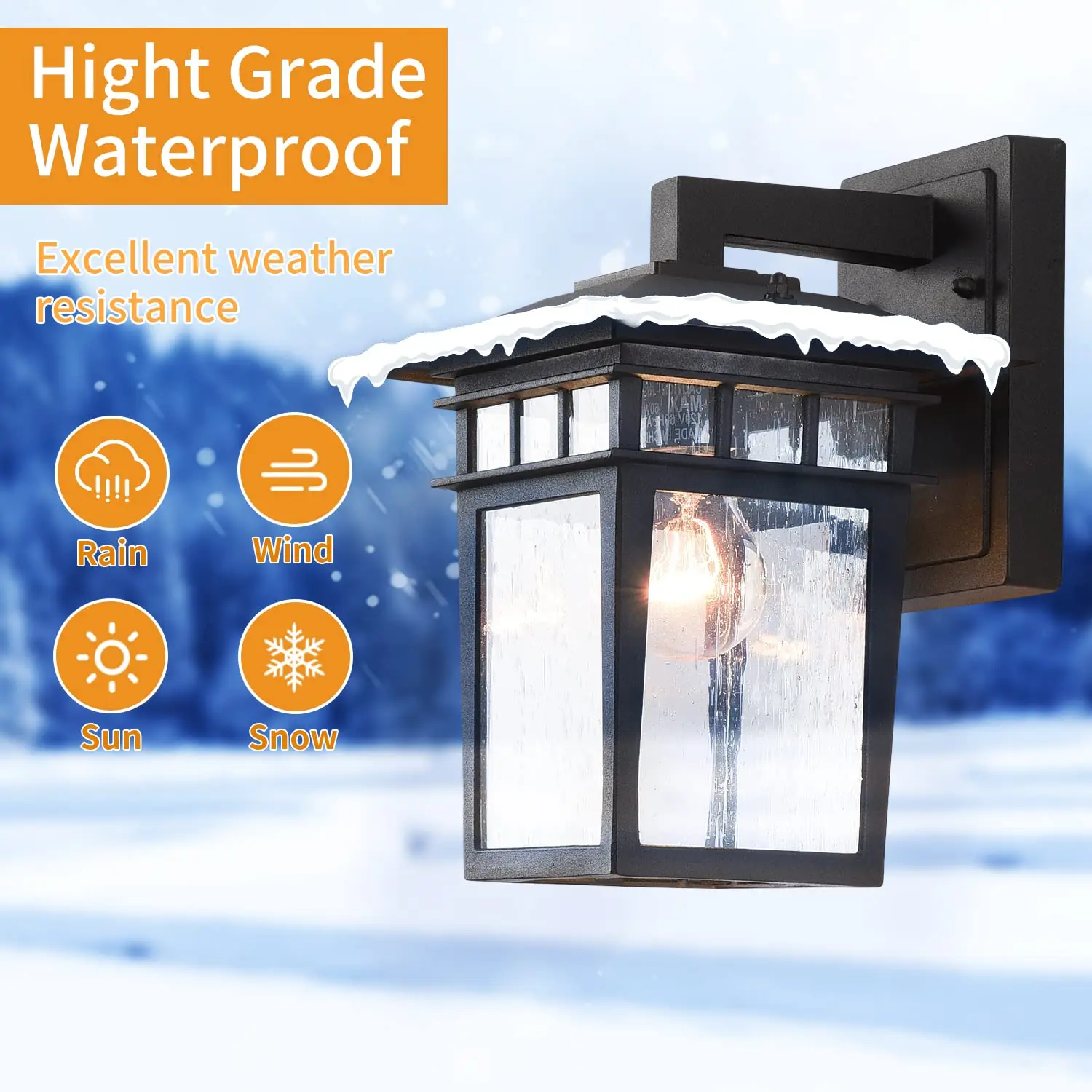 Outdoor Wall Sconce Light Fixture Glass LED Outdoor Wall Exterior PatioPorch Lantern Light Fixtures for Entryway Garage House
Outdoor Wall Sconce Light Fixture Glass LED Outdoor Wall Exterior PatioPorch Lantern Light Fixtures for Entryway Garage House
