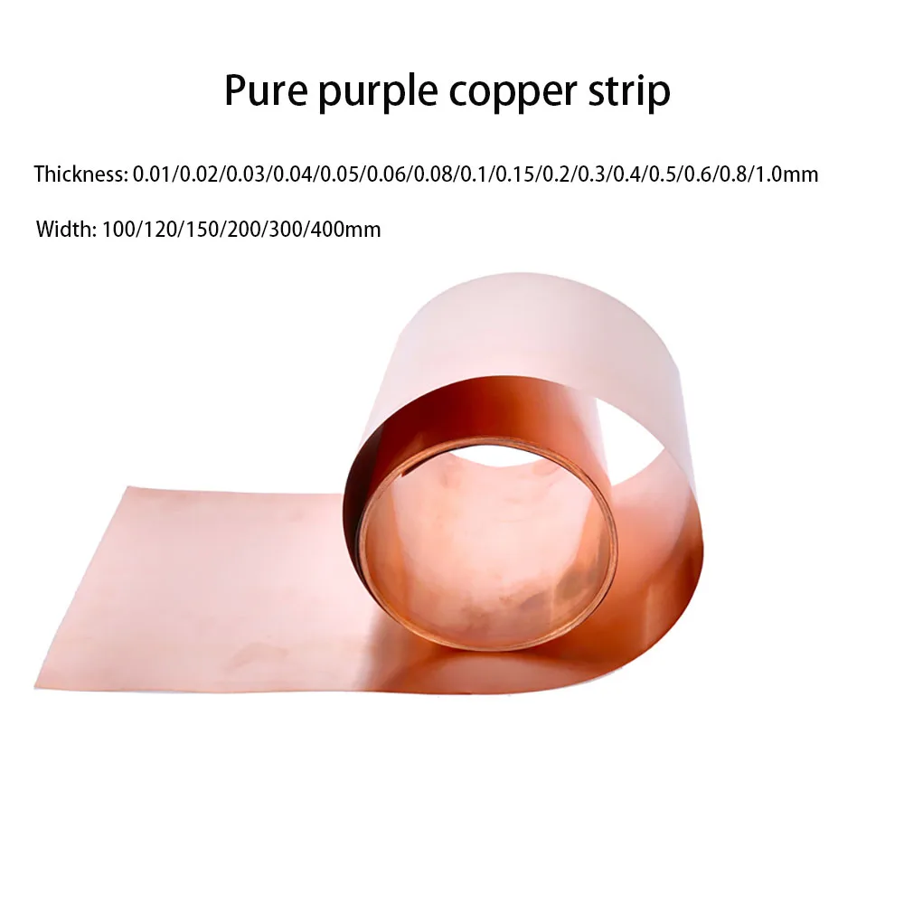 1M T2 Copper Sheet Pure Copper Strip 0.01-1mm Ultra-thin Copper Foil Thick Plate Grounding Conductive Heat Sink Width 100-400mm
1M T2 Copper Sheet Pure Copper Strip 0.01-1mm Ultra-thin Copper Foil Thick Plate Grounding Conductive Heat Sink Width 100-400mm