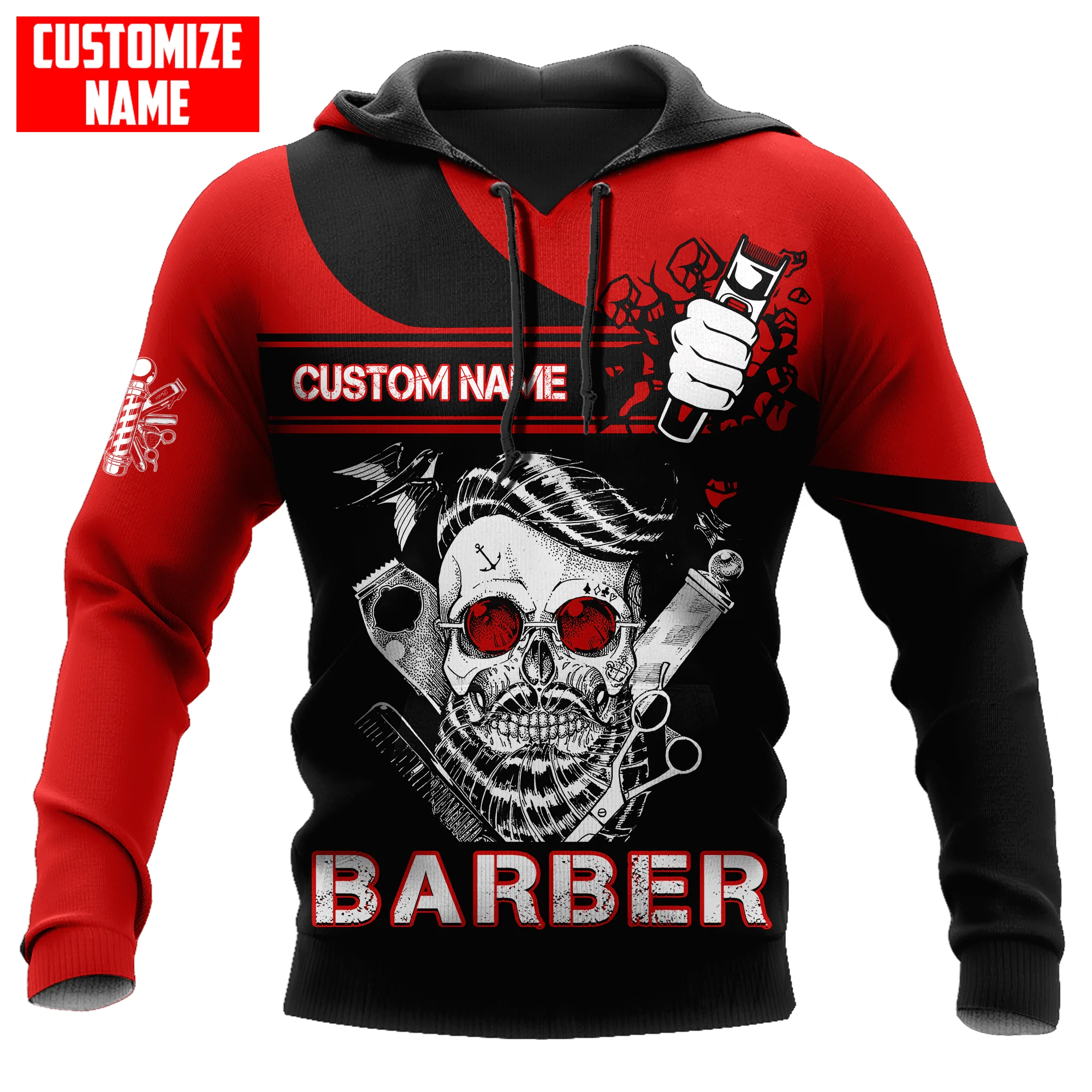 Custom Name Personalized Barber 3D All Over Printed Men Hoodie Unisex Hooded sweatshirt Streetwear Casual zipper hoodies DK473
Custom Name Personalized Barber 3D All Over Printed Men Hoodie Unisex Hooded sweatshirt Streetwear Casual zipper hoodies DK473