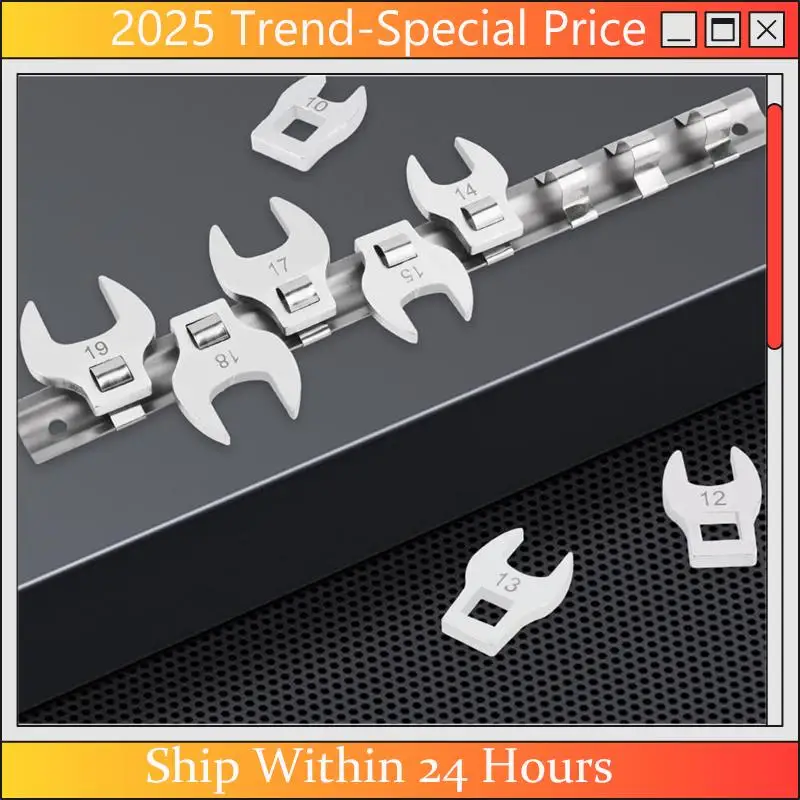 AA64 Foot Wrench Set 8 Pcs Crowfoot Wrench Set For3/8" Drive, Ratchet Andtorque Wrench, Fasteners Intight Spaces
AA64 Foot Wrench Set 8 Pcs Crowfoot Wrench Set For3/8" Drive, Ratchet Andtorque Wrench, Fasteners Intight Spaces