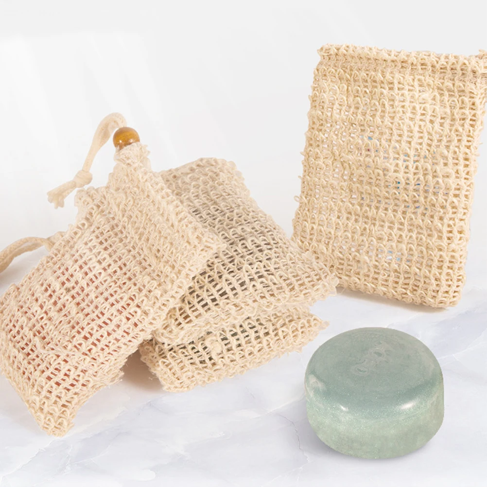 4pcs Linen Soap Bag Foam Mesh Bathing Net Pouches Portable Travel Exfoliating Exfoliating Mesh Foaming Tool Small Size
4pcs Linen Soap Bag Foam Mesh Bathing Net Pouches Portable Travel Exfoliating Exfoliating Mesh Foaming Tool Small Size