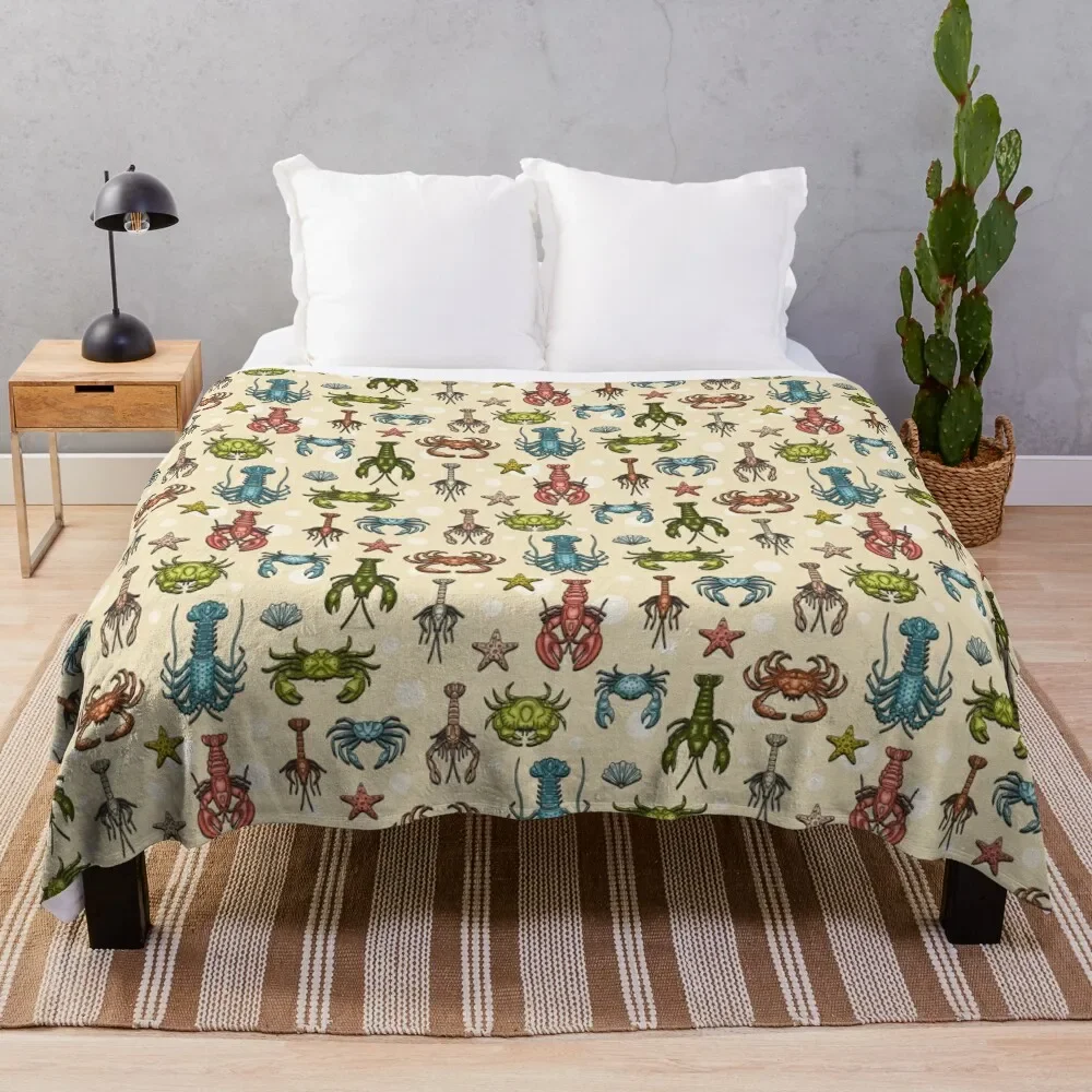 Crabs, Lobsters and Shrimps on Beige Pattern Throw Blanket For Baby Hairy Single Decoratives Blankets
Crabs, Lobsters and Shrimps on Beige Pattern Throw Blanket For Baby Hairy Single Decoratives Blankets