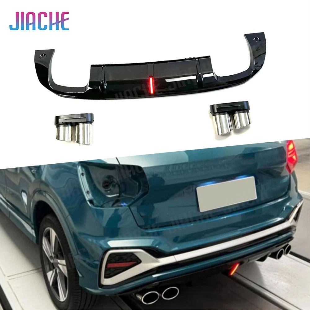 Car Rear Bumper Lip Diffuser Spoiler Exhaust For Audi Q2 Hatchback 2022 Rear Diffuser With Light
Car Rear Bumper Lip Diffuser Spoiler Exhaust For Audi Q2 Hatchback 2022 Rear Diffuser With Light