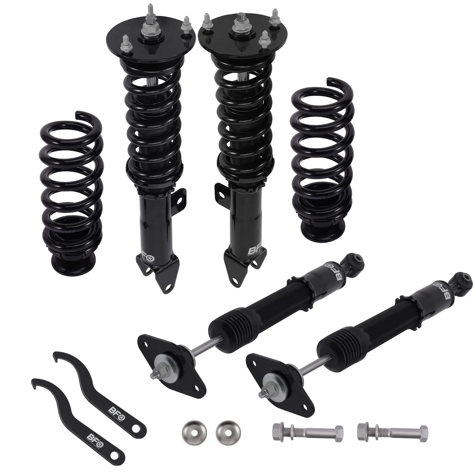 Полный комплект регулируемых по высоте амортизаторов Coilover для Dodge Charger 2006-2010
Полный комплект регулируемых по высоте амортизаторов Coilover для Dodge Charger 2006-2010