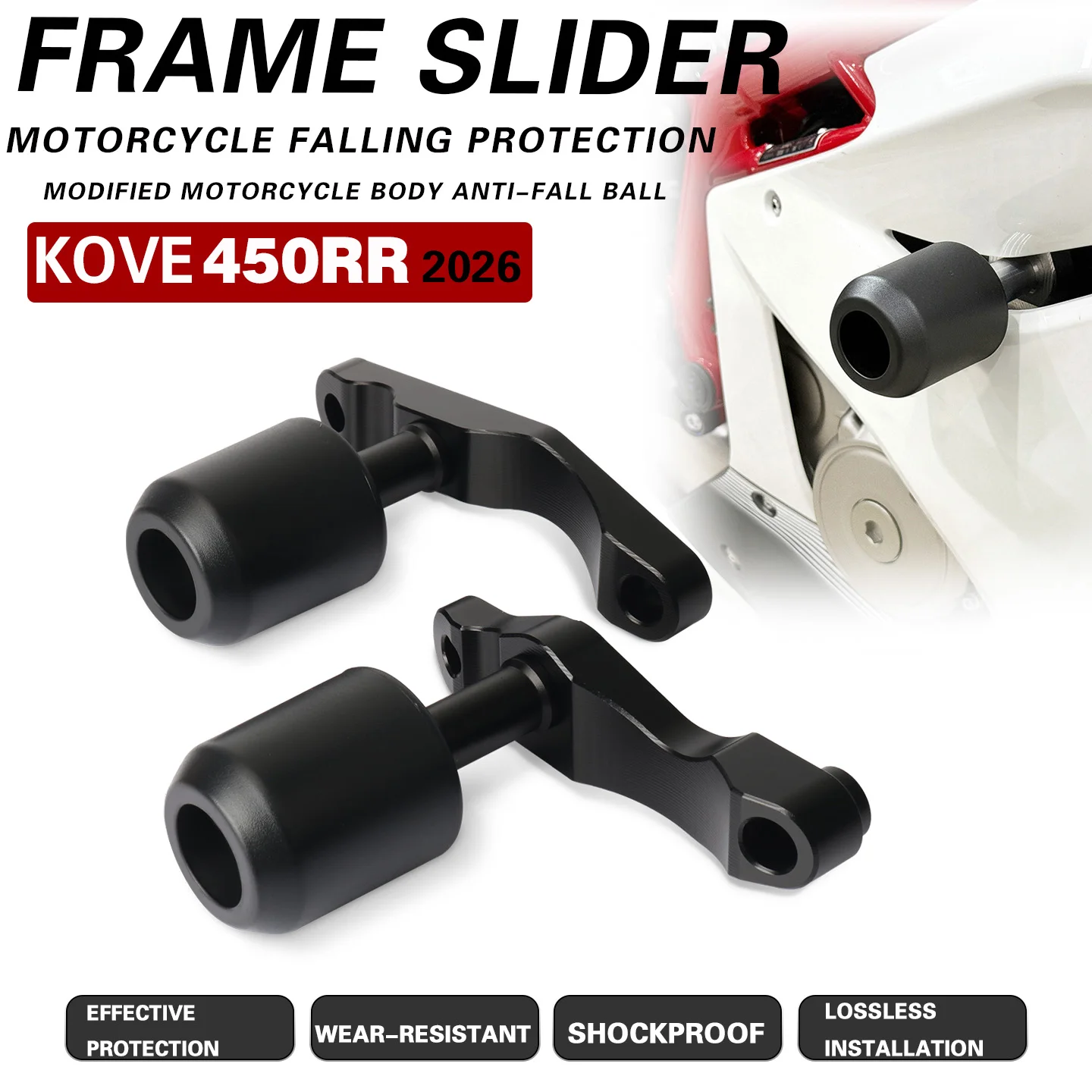 Fit For KOVE 450RR 450 RR 2026 Motorcycle Accessories Falling Protection Frame Slider Fairing Guard Crash Pad Protector
Fit For KOVE 450RR 450 RR 2026 Motorcycle Accessories Falling Protection Frame Slider Fairing Guard Crash Pad Protector