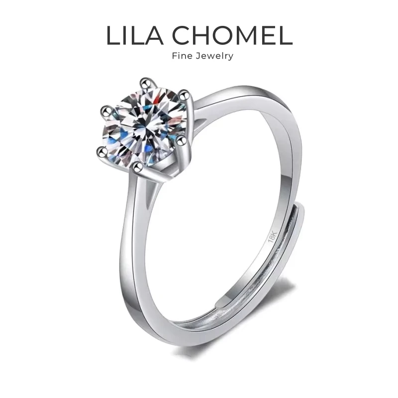 Women Engagement 18K White Gold Wedding Bands 0.5/1CT Moissanite Diamond Girl Friend Birthday Gift PT950 Valentine's Day Rings
Women Engagement 18K White Gold Wedding Bands 0.5/1CT Moissanite Diamond Girl Friend Birthday Gift PT950 Valentine's Day Rings