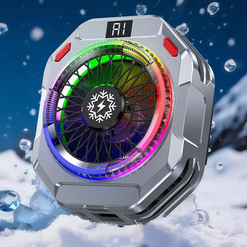 TH28 Semiconductor Phone Cooler 30W Powerful Cooling Smart Temperature Control 5 Adjustable Modes RGB Lights Extreme Cooling
TH28 Semiconductor Phone Cooler 30W Powerful Cooling Smart Temperature Control 5 Adjustable Modes RGB Lights Extreme Cooling