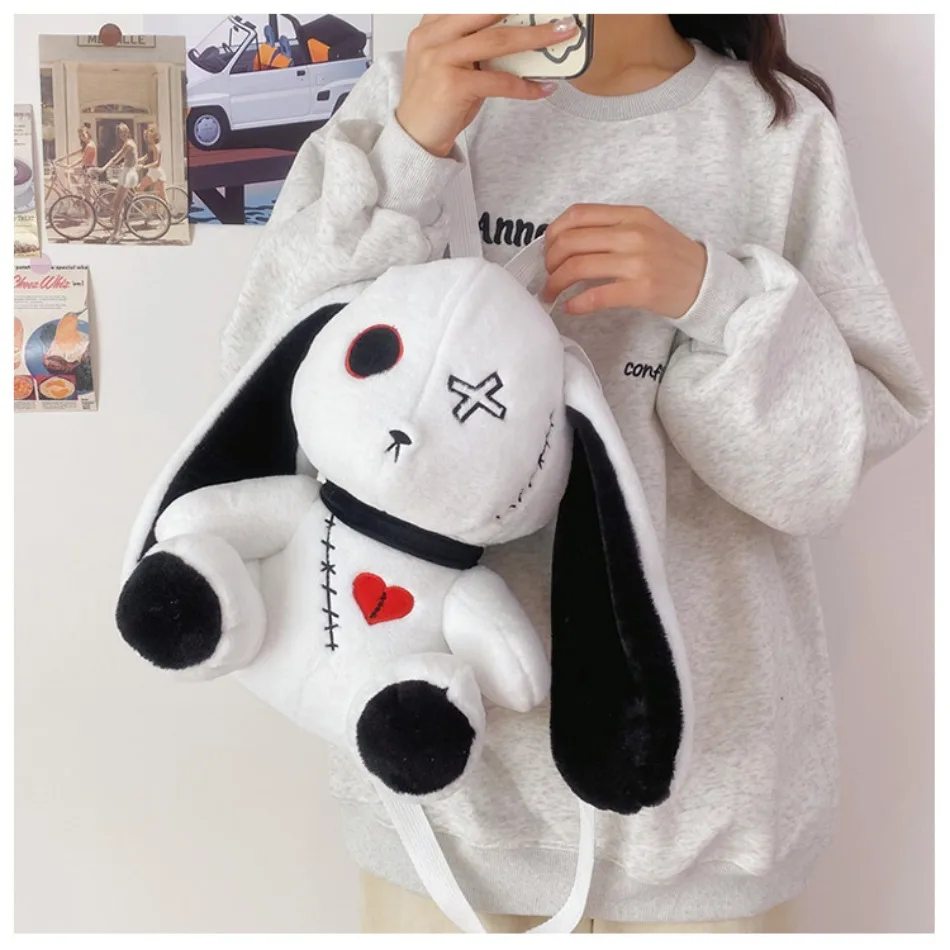 Kids Creepy Goth Bunny Plush Black White Contrasting Crazy Rabbit Spooky Gothic Bunny CuteStuffed Animal Halloween Birthday Gift
Kids Creepy Goth Bunny Plush Black White Contrasting Crazy Rabbit Spooky Gothic Bunny CuteStuffed Animal Halloween Birthday Gift
