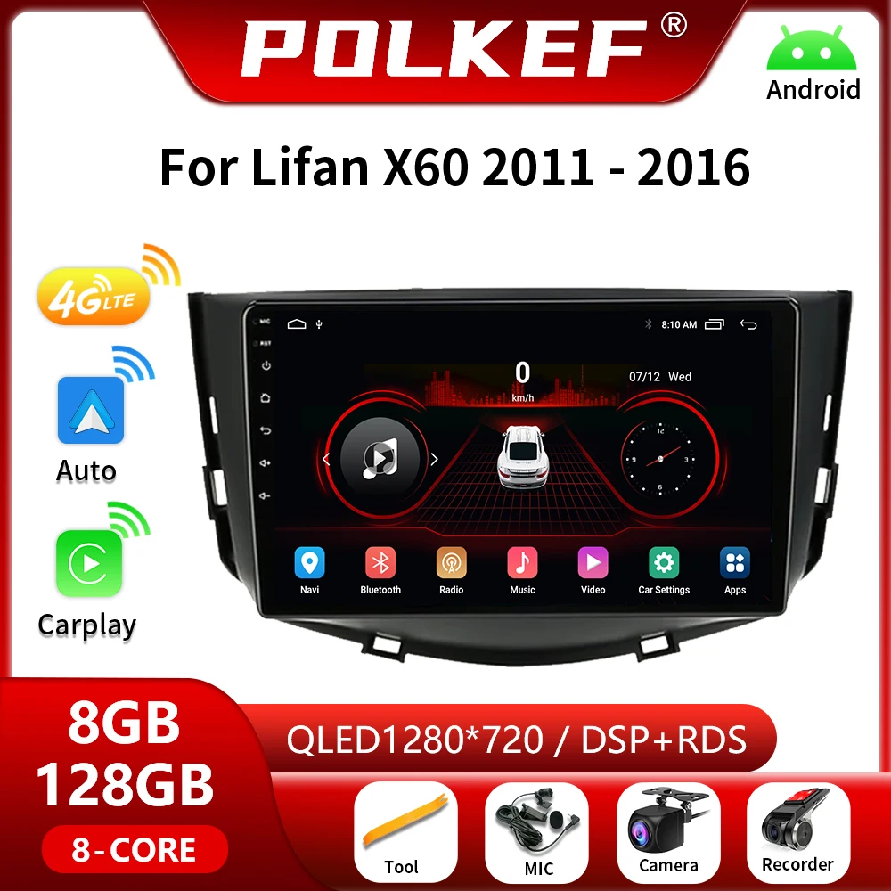 Автомагнитола на Android 12 для Lifan X60 2011 2012 2013-2016, мультимедийный плеер, 4G, навигация Carplay, GPS, 2 din, стерео, DVD, головное устройство
Автомагнитола на Android 12 для Lifan X60 2011 2012 2013-2016, мультимедийный плеер, 4G, навигация Carplay, GPS, 2 din, стерео, DVD, головное устройство