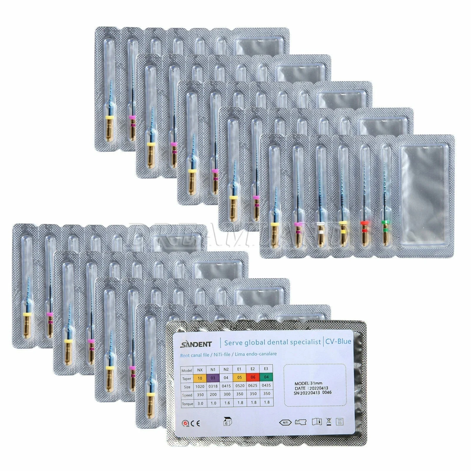 1-10 Packs Dental Rotary Niti Files X-Pr Gold Taper Root Canal Endodontic Endo Motor 31MM
1-10 Packs Dental Rotary Niti Files X-Pr Gold Taper Root Canal Endodontic Endo Motor 31MM