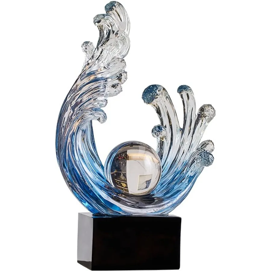 Modern strct Decortive Wve Sttue lue strct rt Home Decor Crystl ll rt Wve Resin Sculpture Office Desk Stnd Dining Tle Center De
Modern strct Decortive Wve Sttue lue strct rt Home Decor Crystl ll rt Wve Resin Sculpture Office Desk Stnd Dining Tle Center De