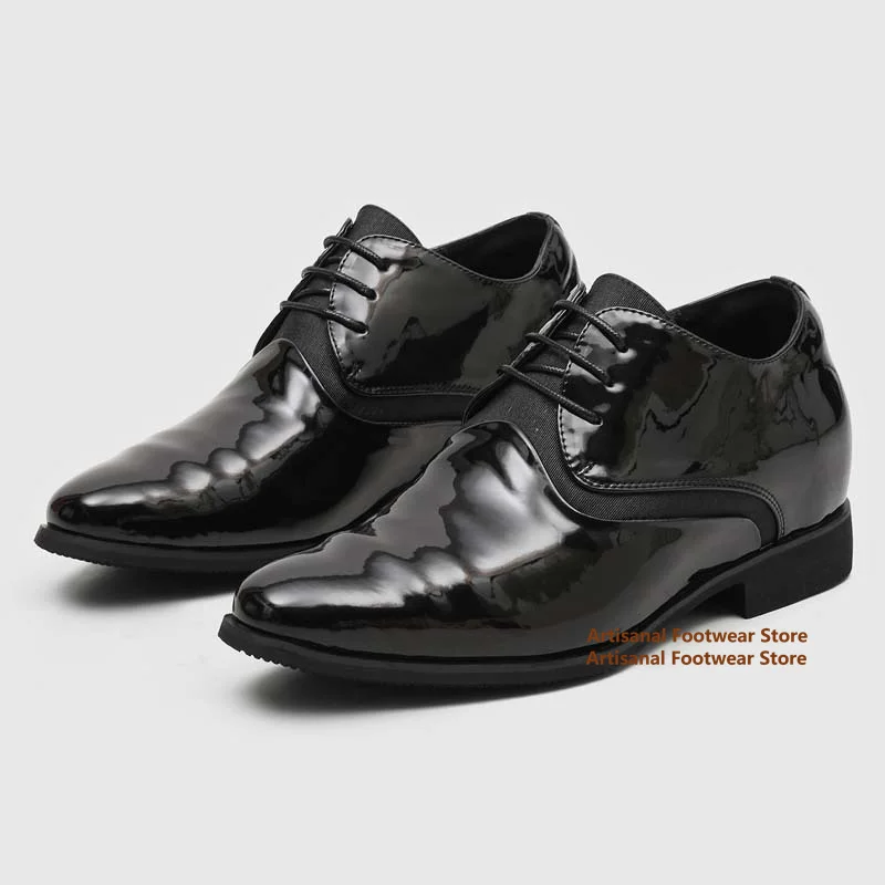 Men's Black Patent Leather Lace-Up Oxford Shoes Shiny Leather Derby Shoes for Mennew In Formal Wedding & Business Dress Shoes
Men's Black Patent Leather Lace-Up Oxford Shoes Shiny Leather Derby Shoes for Mennew In Formal Wedding & Business Dress Shoes