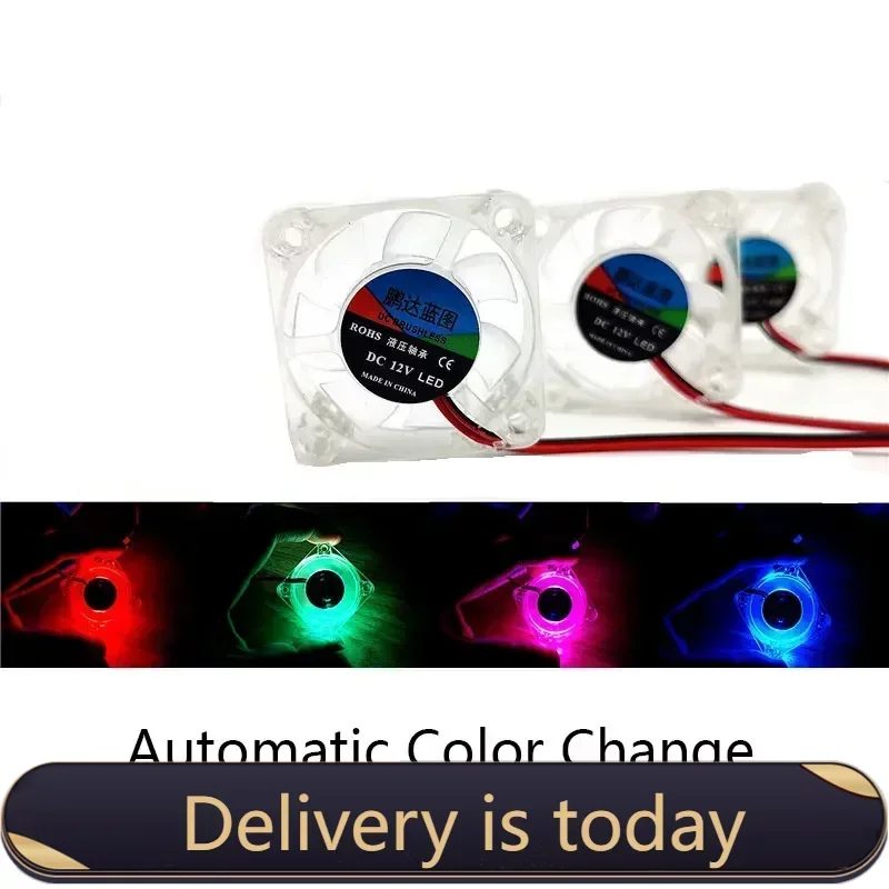 4010 40x40x10mm DC 5v 12v 24v Cooling Fan Automatic Color Change Transparent LED Iight Emitting Hydraulic Bearing 2pin
4010 40x40x10mm DC 5v 12v 24v Cooling Fan Automatic Color Change Transparent LED Iight Emitting Hydraulic Bearing 2pin