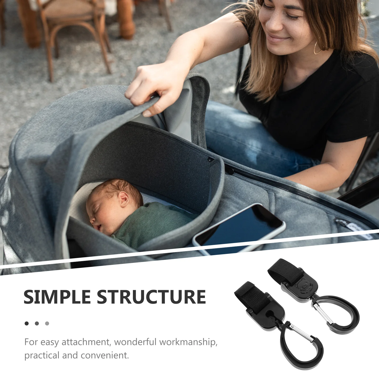 2 шт. универсальных поворотных крючков для коляски, держатель для сумок, подгузников, хозяйственных сумок, легкий и удобный зажим для коляски
2 шт. универсальных поворотных крючков для коляски, держатель для сумок, подгузников, хозяйственных сумок, легкий и удобный зажим для коляски