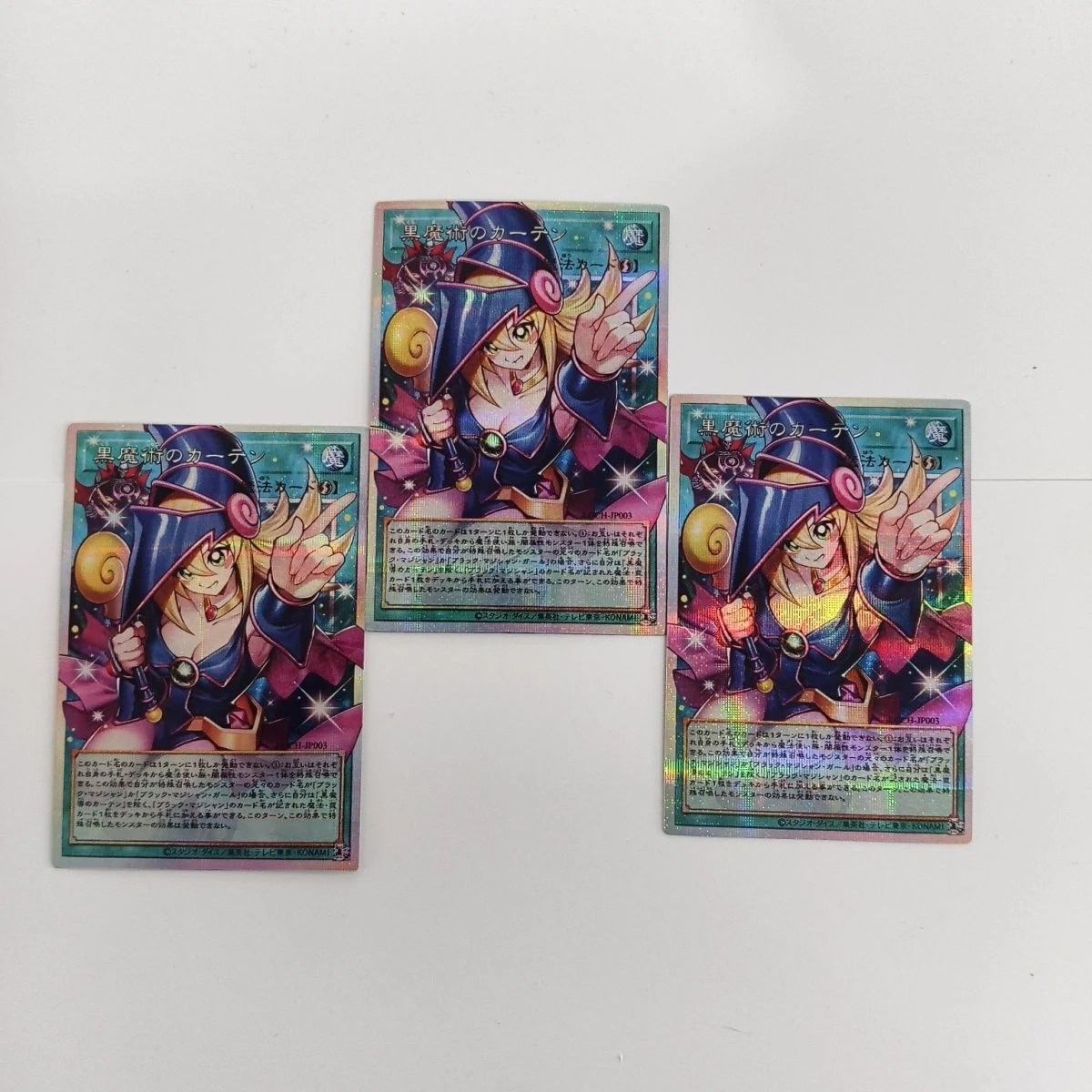 3Pcs/set Diy Self Made Yu-Gi-Oh! Japanese Version Dark Magician Girl Collection Card Gauze Flash Anime Cards Gift Toys
3Pcs/set Diy Self Made Yu-Gi-Oh! Japanese Version Dark Magician Girl Collection Card Gauze Flash Anime Cards Gift Toys