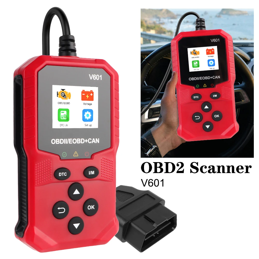 Сканер OBD2 ODB2 Считыватель кодов Автомобильный диагностический инструмент OBDII/EOBD Инструмент диагностического сканирования Двигатель OBD 2-сканер V601 Многоязычный
Сканер OBD2 ODB2 Считыватель кодов Автомобильный диагностический инструмент OBDII/EOBD Инструмент диагностического сканирования Двигатель OBD 2-сканер V601 Многоязычный