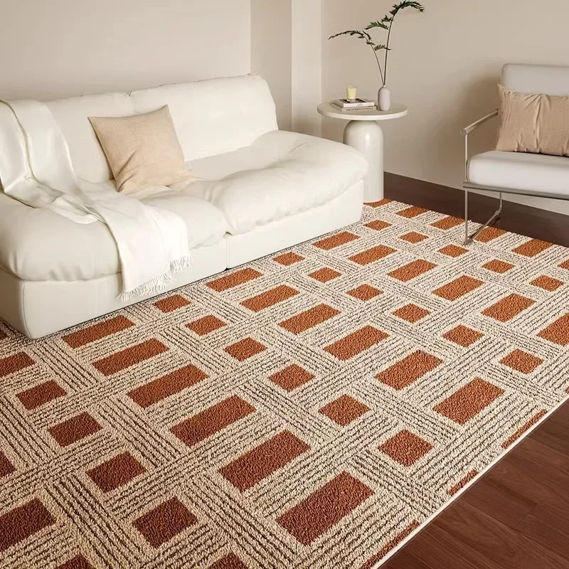 Red Grid Retro Rug Modern Minimalist Design Non Slip Living Room Play Carpet Bathroom Coffee Table Home Decorating Doormat
Red Grid Retro Rug Modern Minimalist Design Non Slip Living Room Play Carpet Bathroom Coffee Table Home Decorating Doormat