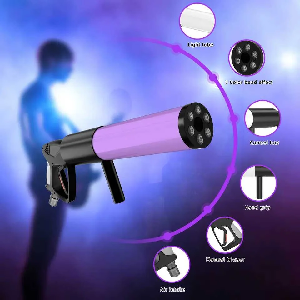 Professional Rgb LED CO2 Gun DJ Bar Party Low Price Handheld Smoke Atmosphere Jet Machine Dj Equipment
Professional Rgb LED CO2 Gun DJ Bar Party Low Price Handheld Smoke Atmosphere Jet Machine Dj Equipment