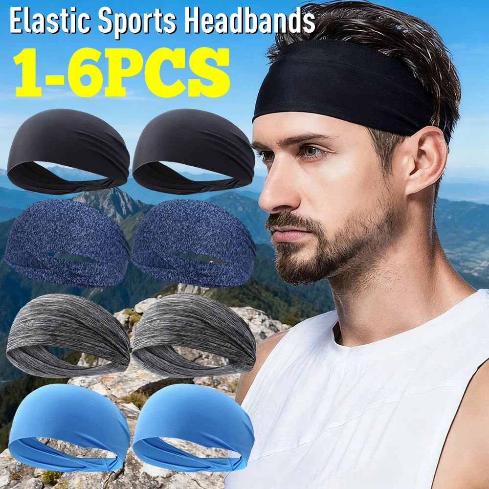 1-6PCS Elastic Sports Headbands Quick Dry Workout Headband Sweat Absorption Headdress Anti-slip Breathable Sweatbands For Yoga
1-6PCS Elastic Sports Headbands Quick Dry Workout Headband Sweat Absorption Headdress Anti-slip Breathable Sweatbands For Yoga 
