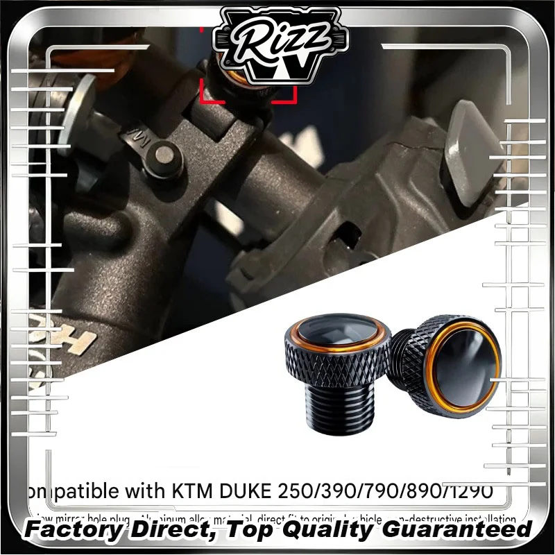 FOR CNC Aluminum M10x1.25 Mirror Hole Plugs for KTM Duke125/250/390/790/890/1290 ADV RC Motorcycle Rear View Mirror Blanket Plug
FOR CNC Aluminum M10x1.25 Mirror Hole Plugs for KTM Duke125/250/390/790/890/1290 ADV RC Motorcycle Rear View Mirror Blanket Plug