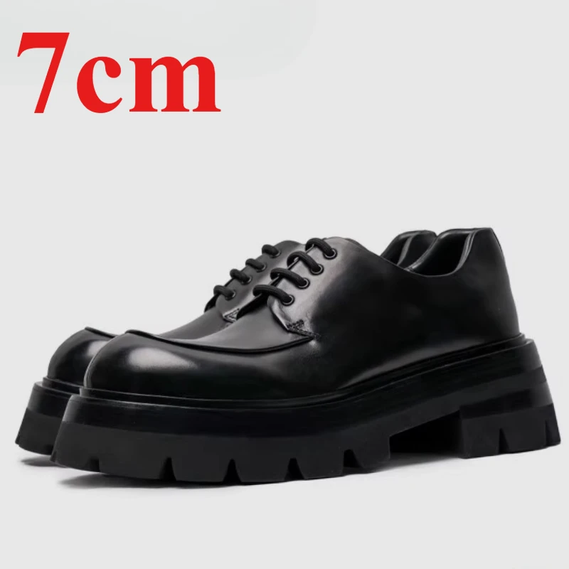 Мужские модельные туфли в британском стиле дерби, туфли на высоте из натуральной кожи с толстой подошвой и увеличенной высотой 7 см, повседневная обувь для поездок на работу
Мужские модельные туфли в британском стиле дерби, туфли на высоте из натуральной кожи с толстой подошвой и увеличенной высотой 7 см, повседневная обувь для поездок на работу