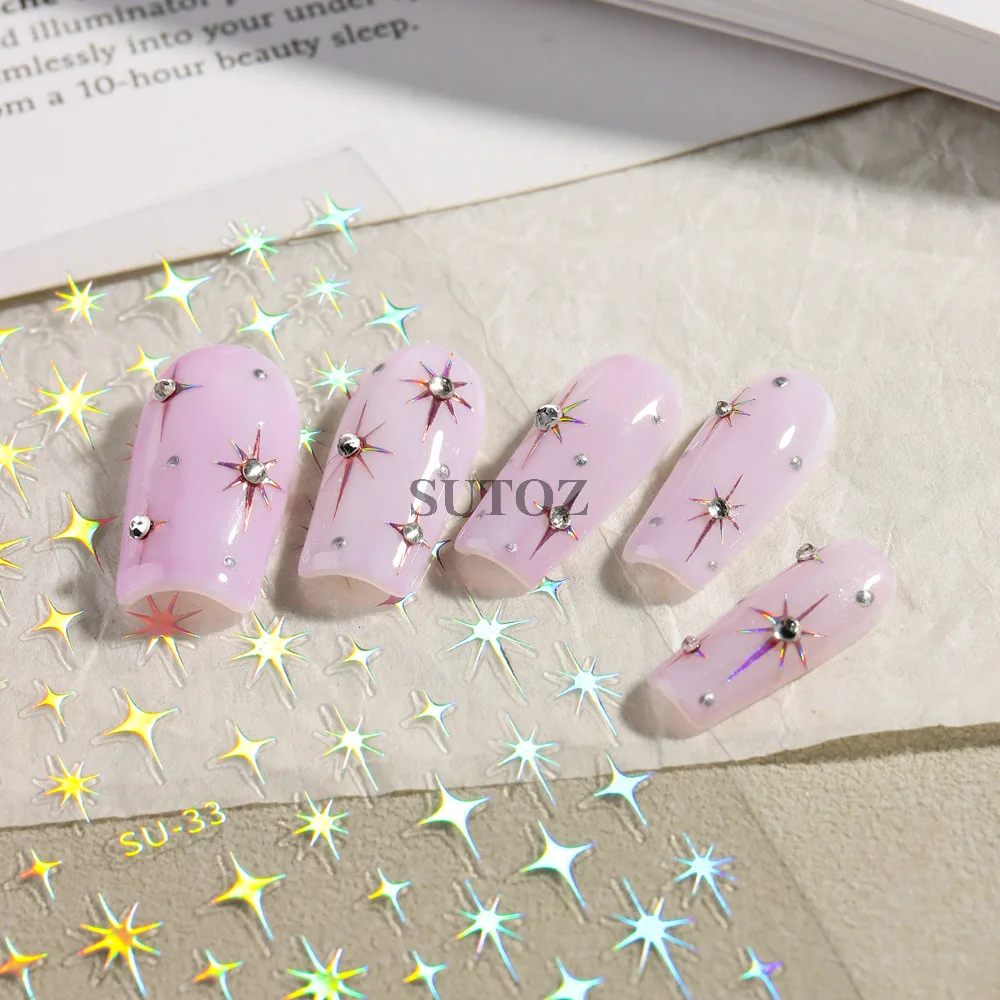 Spice Girl New Nail Art Sticker Twinkling Meteor Decorations Classic Simple Temperament 3Pcs Diy Manicure Decoration Accessories
Spice Girl New Nail Art Sticker Twinkling Meteor Decorations Classic Simple Temperament 3Pcs Diy Manicure Decoration Accessories
