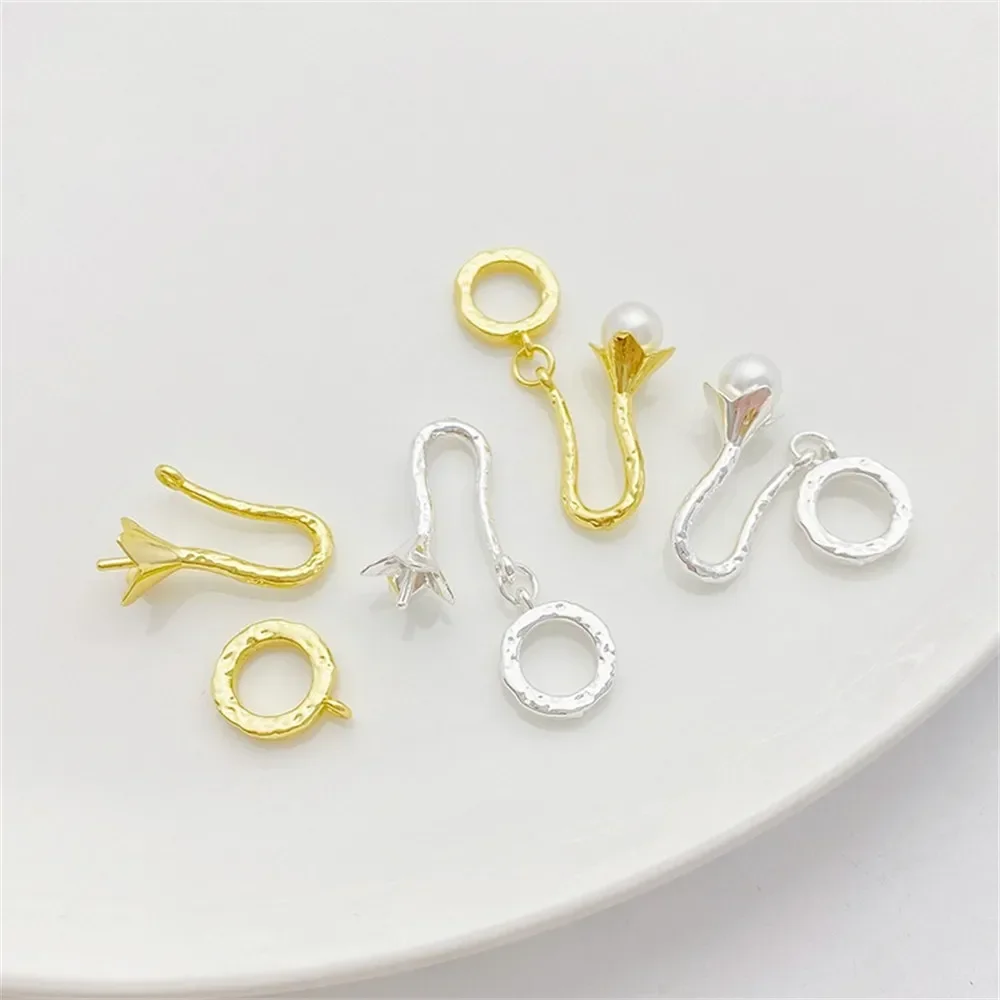 14K Gold Color Bud Bead Holder Pendant Buckle Jewelry Buckle Handmade DIY Pearl Bracelet Necklace Link Buckle Accessories
14K Gold Color Bud Bead Holder Pendant Buckle Jewelry Buckle Handmade DIY Pearl Bracelet Necklace Link Buckle Accessories