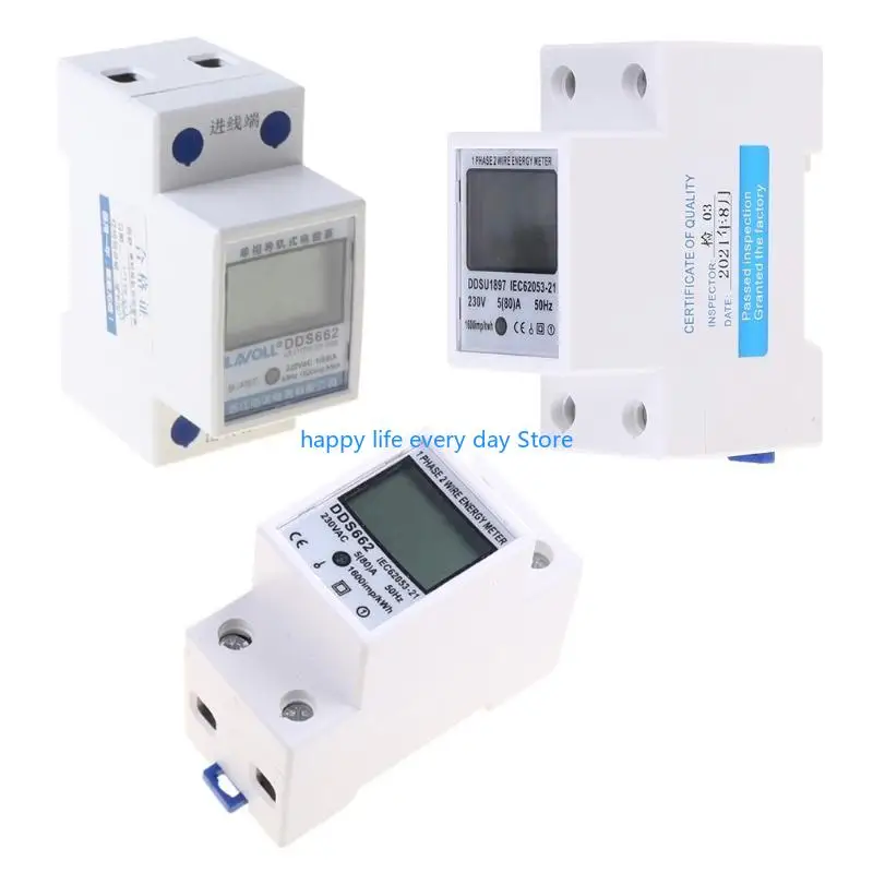 T8UC Digital Single Phase Energy Meter LCD Tester Electricity Usage Monitor 230V 50HZ
T8UC Digital Single Phase Energy Meter LCD Tester Electricity Usage Monitor 230V 50HZ