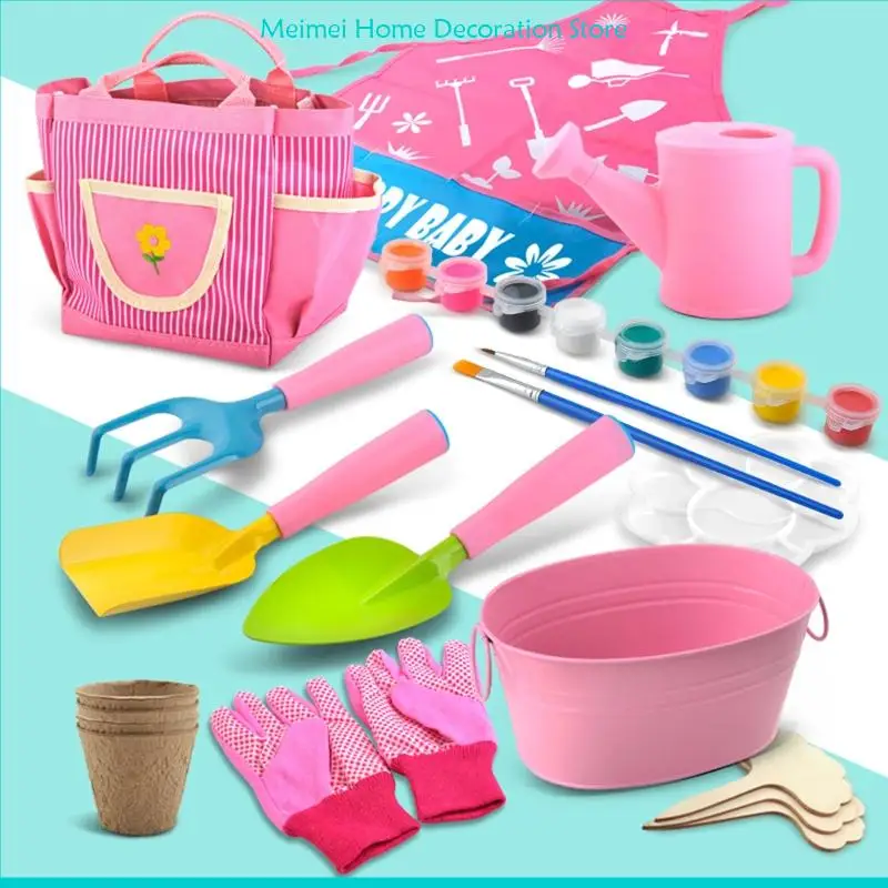 H7BF Kids Gardening Tool Vegetable Gardening Practical Flower Shovel Bonsai Planting Maintenance Tools Pvc Suitcase Set
H7BF Kids Gardening Tool Vegetable Gardening Practical Flower Shovel Bonsai Planting Maintenance Tools Pvc Suitcase Set