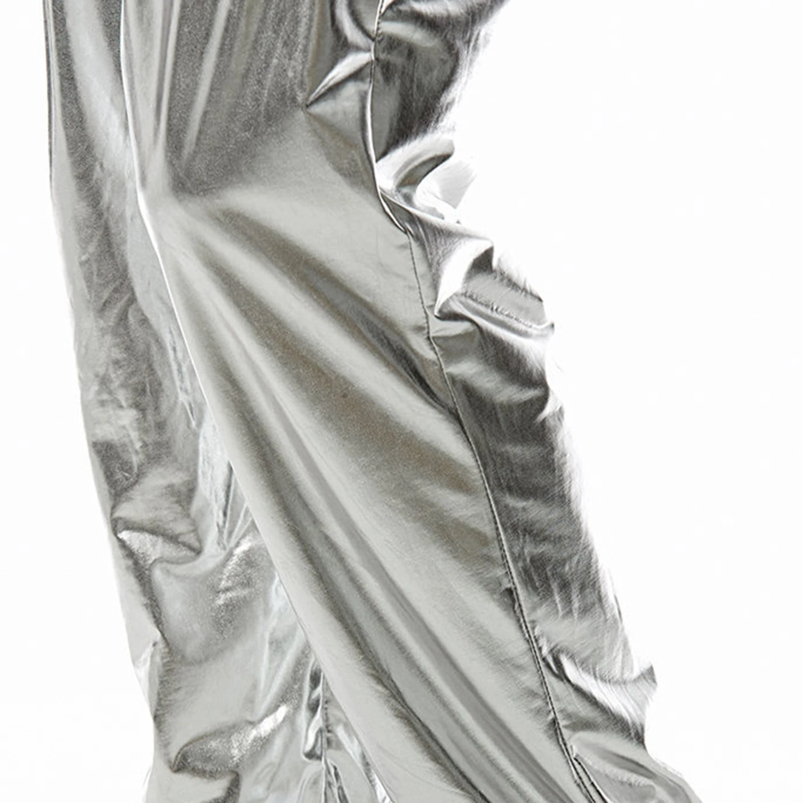 Y2K Street Flap Pocket Drawstring Waist Silver Metallic Loose Wide Leg Cargo Parachute Pants Festival Outfits
Y2K Street Flap Pocket Drawstring Waist Silver Metallic Loose Wide Leg Cargo Parachute Pants Festival Outfits