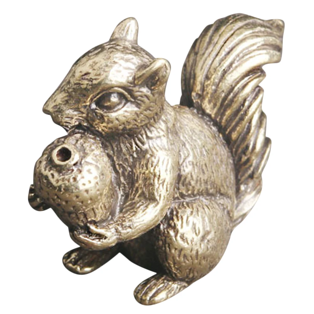 Brass Squirrel Statue Retro Decor Desktop nament Vintage Style Squirrel Figurine Home Office Use Photography Prop Mini Model
Brass Squirrel Statue Retro Decor Desktop nament Vintage Style Squirrel Figurine Home Office Use Photography Prop Mini Model