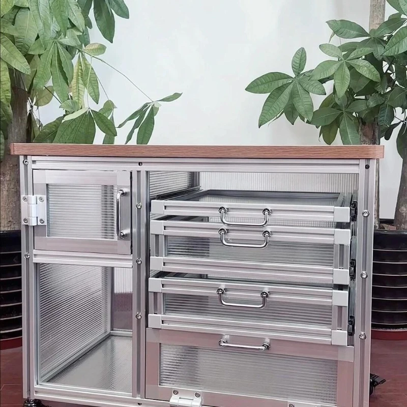 Industrial wind marine board modern aluminum profile acrylic coffee workbench locker floor side cabinet 
Industrial wind marine board modern aluminum profile acrylic coffee workbench locker floor side cabinet