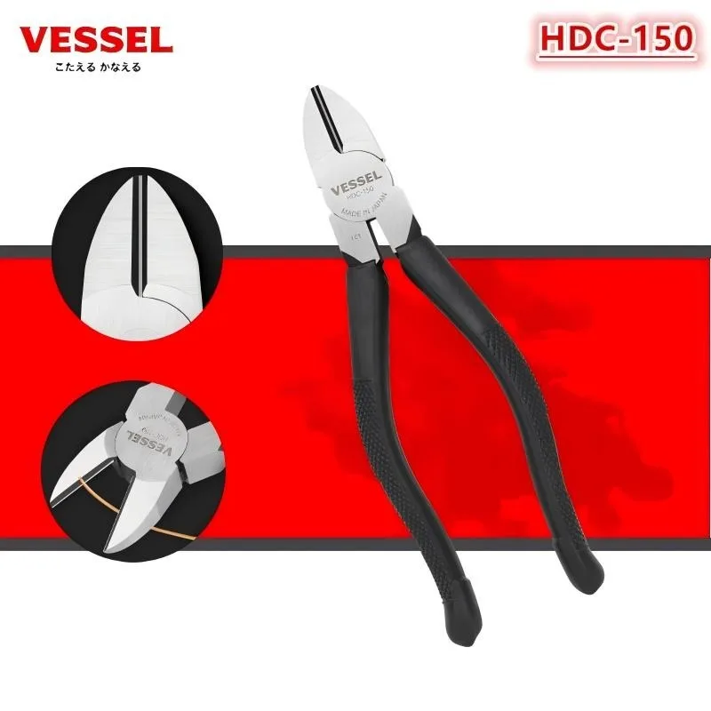 VESSEL HDC-150 Diagonal Cutters Electrician's Effort-Saving Cutters Multi-Function Heavy-Duty Cutters 6 Inch JIS Manual Tools
VESSEL HDC-150 Diagonal Cutters Electrician's Effort-Saving Cutters Multi-Function Heavy-Duty Cutters 6 Inch JIS Manual Tools
