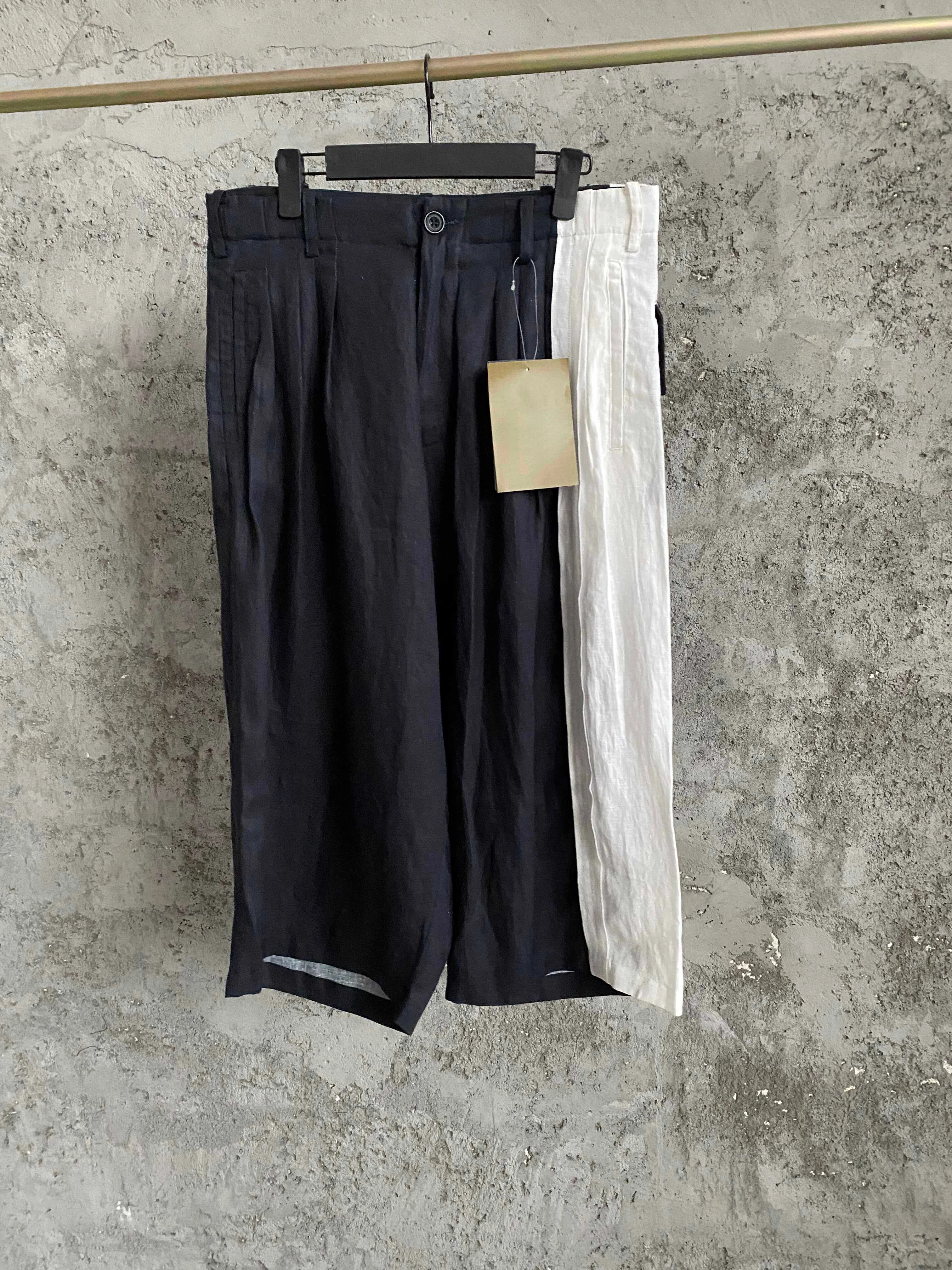 TOP-YAMAMOTO linen blend patchwork woolen casual pants, eight-inch Harem pants
TOP-YAMAMOTO linen blend patchwork woolen casual pants, eight-inch Harem pants