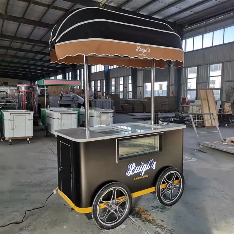 Standard Hard Ice Cream Cart Mini Mobile Vendor Freezer for Street Business with Water Sink Custom
Standard Hard Ice Cream Cart Mini Mobile Vendor Freezer for Street Business with Water Sink Custom