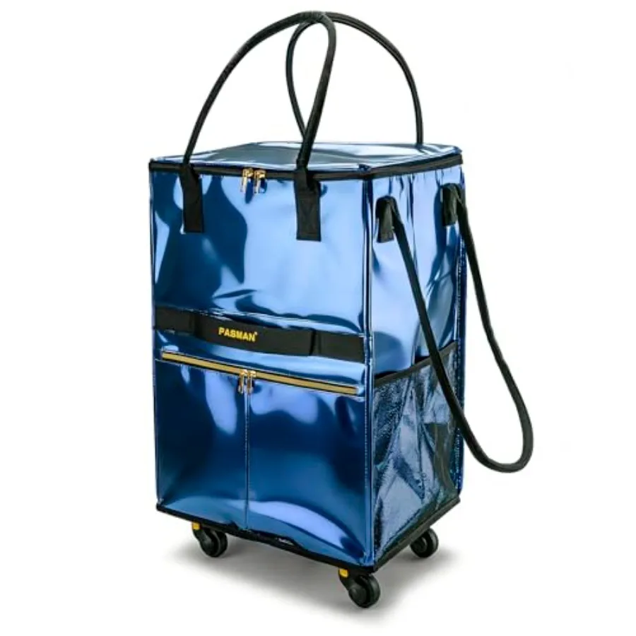 Foldable Rolling Grocery Bag on 5 Wheels with Handle Zipper Cover Heavy-Duty Reusable Tote for Laundry Market Shopping Travel N
Foldable Rolling Grocery Bag on 5 Wheels with Handle Zipper Cover Heavy-Duty Reusable Tote for Laundry Market Shopping Travel N