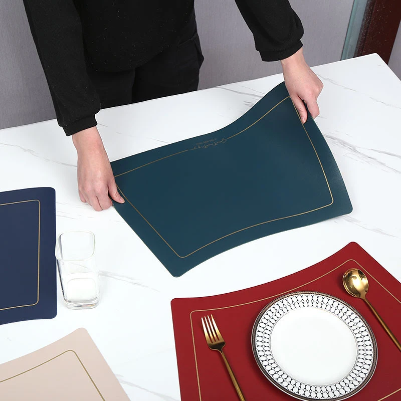 Scalloped Leather Placemat Table Mat Oil-Water-Proof And Heat-Insulating Household PU Table Coasters Kitchen Device Sets
Scalloped Leather Placemat Table Mat Oil-Water-Proof And Heat-Insulating Household PU Table Coasters Kitchen Device Sets